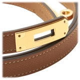 Hermès Vintage - Epsom Kelly Belt - Brown Gold - Leather Belt - Luxury High Quality
