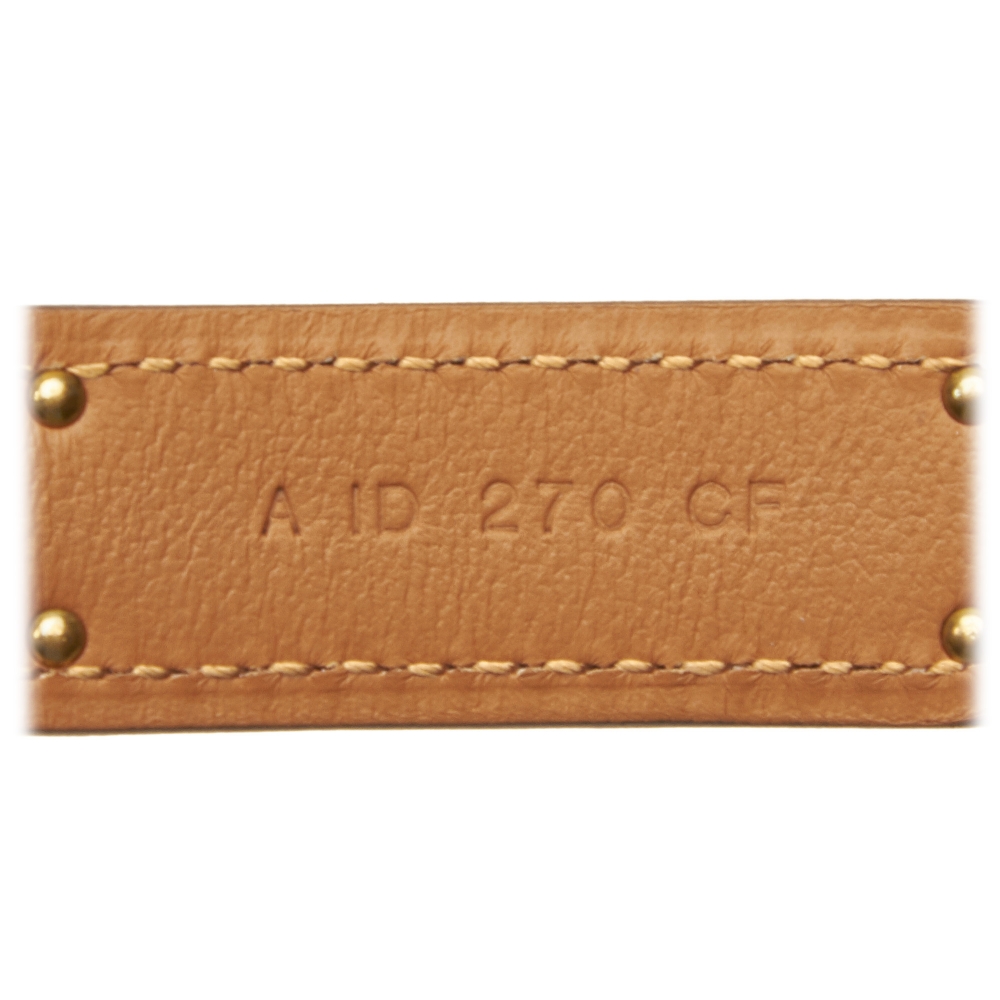 Kelly leather belt Hermès Grey size M International in Leather - 34040903