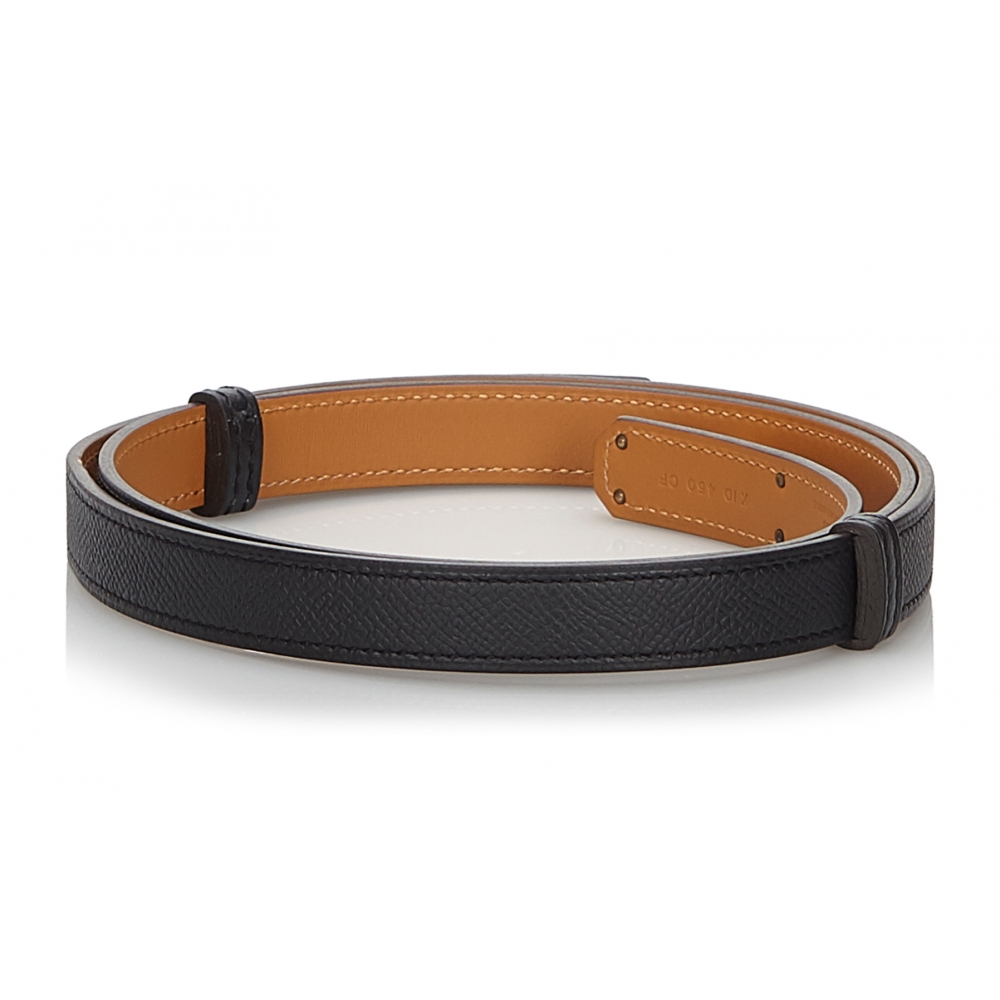 Hermès - Authenticated Kelly Belt - Leather Black Plain for Women, Never Worn, with Tag