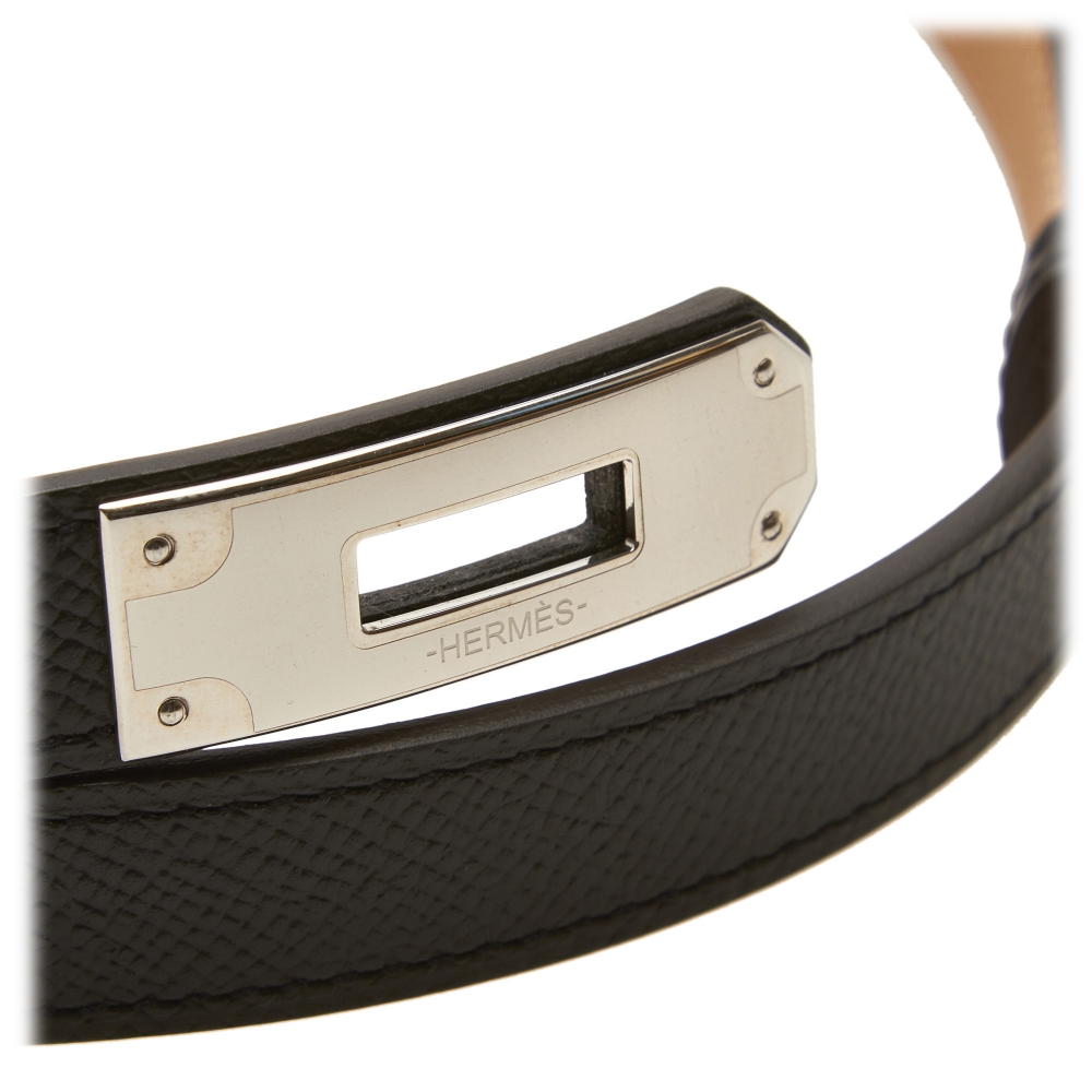 Hermès Kelly belt Black Exotic leather ref.562090 - Joli Closet