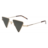 Yves Saint Laurent - New Wave SL 300 Triangular Sunglasses - Gold - Saint Laurent Eyewear
