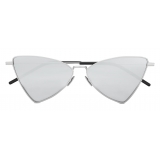 Yves Saint Laurent - New Wave SL 303 Triangular Jerry Sunglasses - Oxidized Silver - Saint Laurent Eyewear