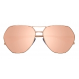 Bulgari - Serpenti Freedomation - Occhiali da Sole Aviatore Oversize - Rosa - Serpenti Collection - Bulgari Eyewear