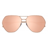 Bulgari - Serpenti Freedomation - Oversized Aviator Sunglasses - Pink - Serpenti Collection - Bulgari Eyewear