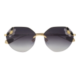 Bulgari - Serpenti Poisoncandy - Occhiali da Sole con Montatura in Metallo Cat Eye - Oro - Serpenti Collection - Bulgari Eyewear