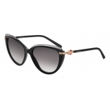 Bulgari - Serpenti - Occhiali da Sole Cat Eye con Browline - Nero - Serpenti Collection - Bulgari Eyewear