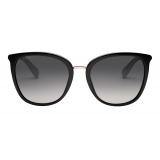 Bulgari - Le Gemme - Round Acetate Sunglasses - Black - Serpenti Collection - Bulgari Eyewear