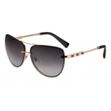 Bulgari - Serpenti Pilot - Occhiali da Sole Placcati Oro con Pietre Preziose - Oro - Serpenti Collection - Bulgari Eyewear