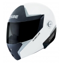 Osbe Italy - Nascar Silver Black White - Motorcycle Helmet - High Quality - Made in Italy