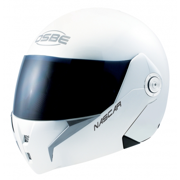 Osbe Italy - Nascar White - Motorcycle Helmet - High Quality - Made in Italy