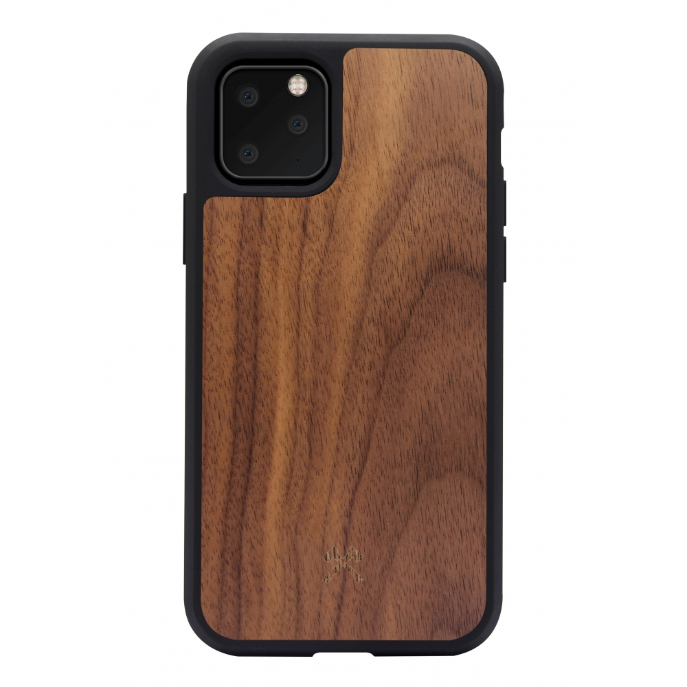 Woodcessories - Eco Bumper - Walnut Cover - Black - iPhone Pro - Wooden Cover Eco Case - Bumper Collection - Avvenice