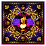 Ilian Rachov - Minerva Imperial Silk Scarf - Baroque - Foulard in Seta - Alta Qualità Luxury