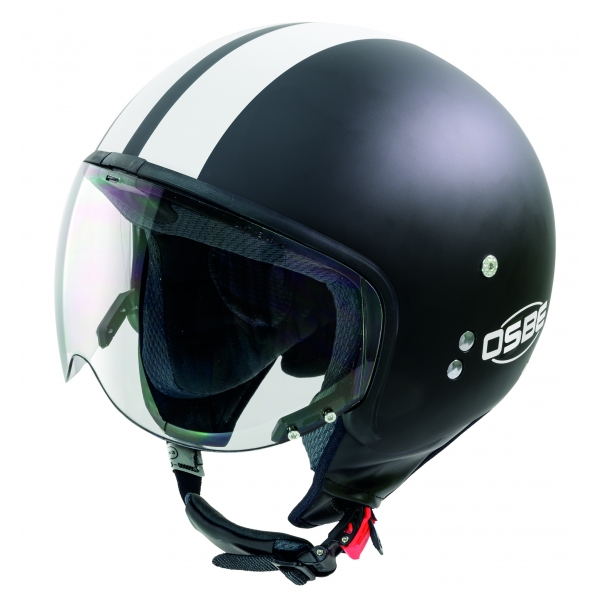Osbe Italy - Bellagio Black Matt - Motorcycle Helmet - High Quality - Made in Italy