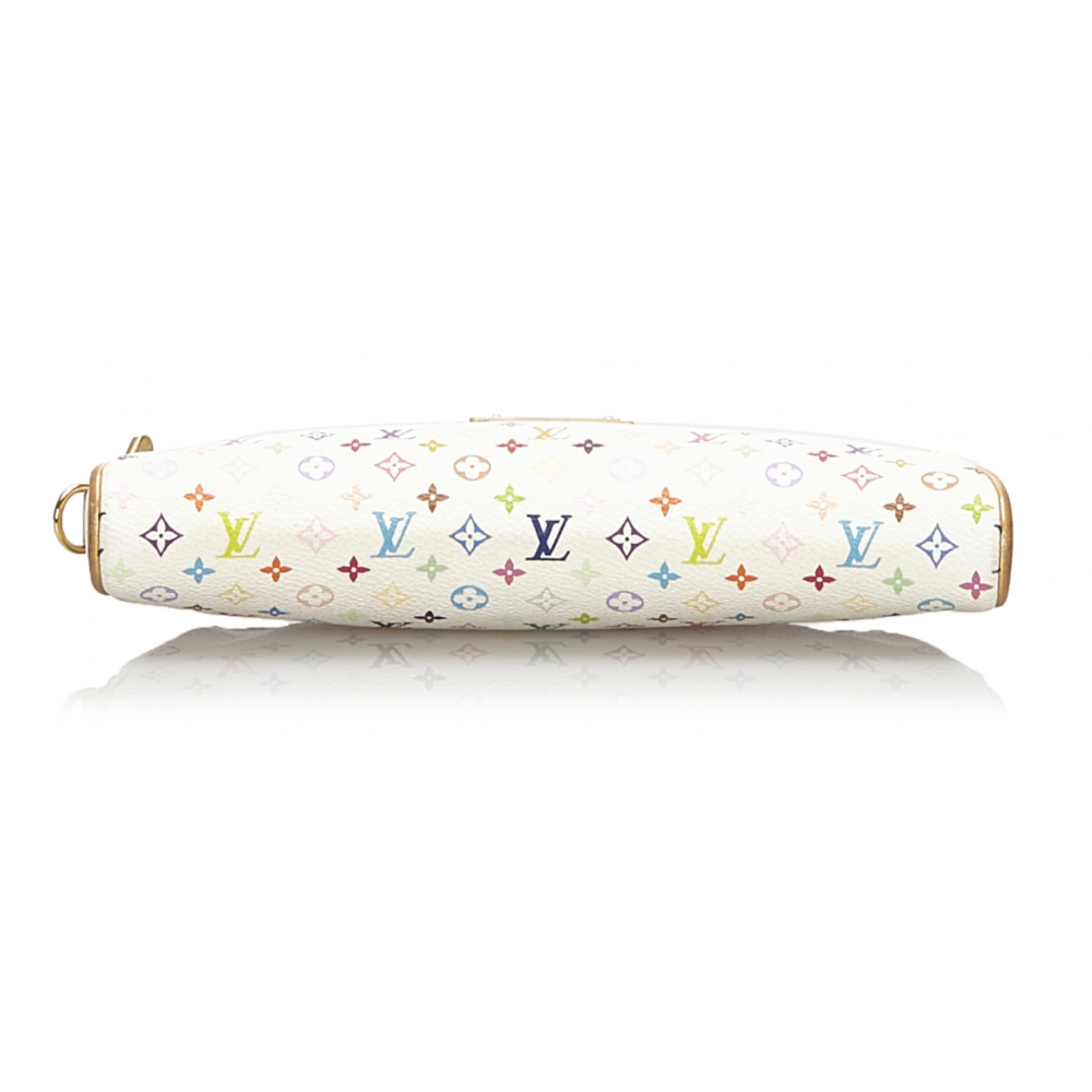 Zippy xl leather clutch bag Louis Vuitton White in Leather - 24983961