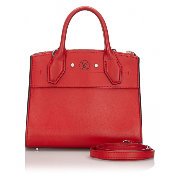traidor Insignia Sensación Louis Vuitton Vintage - City Steamer PM Bag - Red - Leather Handbag -  Luxury High Quality - Avvenice