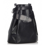 Louis Vuitton Vintage - Epi Sac Depaule Bag - Nera - Borsa in Pelle Epi e Pelle - Alta Qualità Luxury