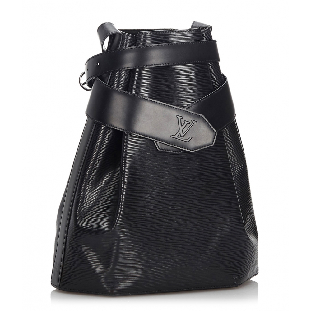 Louis Vuitton Vintage - Epi Sac Depaule Bag - Black - Leather and Epi Leather Handbag - Luxury ...