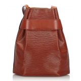 Louis Vuitton Vintage - Epi Sac Depaule Bag - Marrone - Borsa in Pelle Epi e Pelle - Alta Qualità Luxury