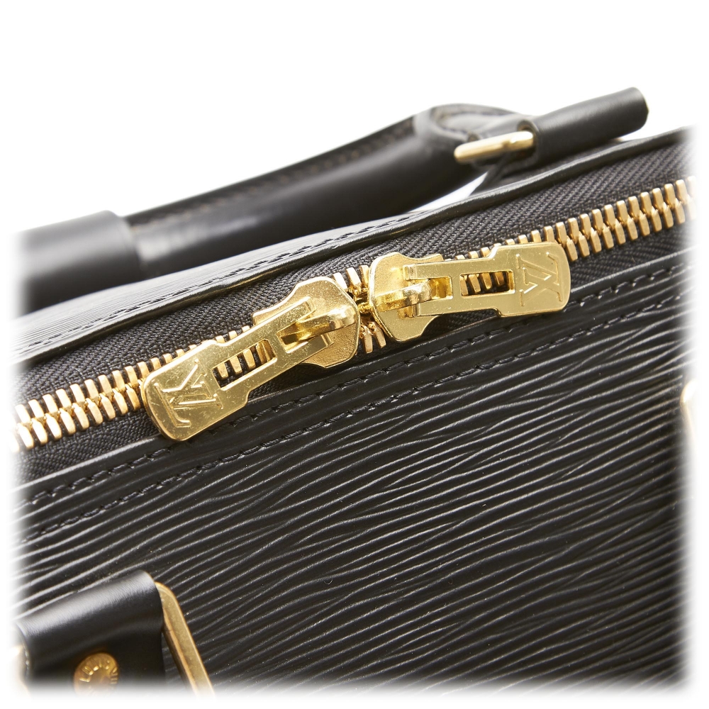 Louis Vuitton Vintage - Epi Keepall 55 Bag - Black - Leather and Epi Leather Handbag - Luxury ...