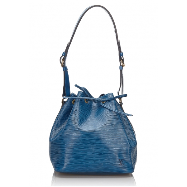 Louis Vuitton Vintage - Epi Petit Noe Bag - Blu - Borsa in Pelle Epi e Pelle - Alta Qualità Luxury