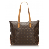 Louis Vuitton Vintage - Monogram Cabas Mezzo Bag - Marrone - Borsa in Pelle - Alta Qualità Luxury