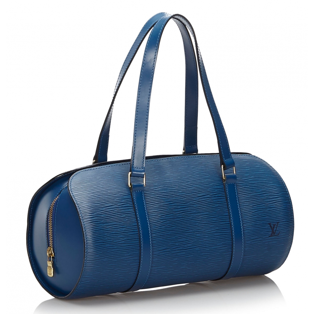 Faux Leather LV blue