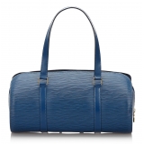 Louis Vuitton Vintage - Epi Soufflot Bag - Blu - Borsa in Pelle Epi e Pelle - Alta Qualità Luxury