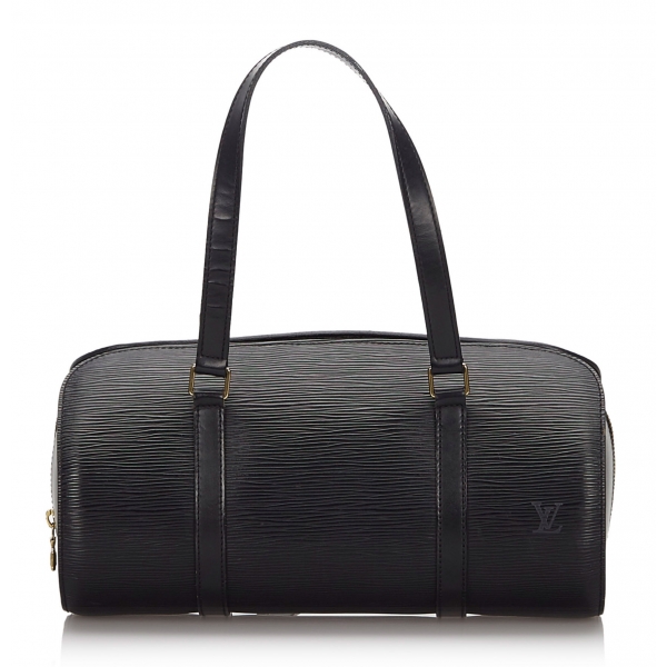 Louis Vuitton Vintage - Epi Soufflot Bag - Black - Leather and Epi Leather Handbag - Luxury High Quality