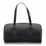 Louis Vuitton Vintage - Epi Soufflot Bag - Black - Leather and Epi Leather Handbag - Luxury High Quality