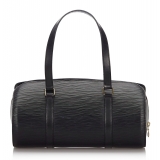 Louis Vuitton Vintage - Epi Soufflot Bag - Black - Leather and Epi Leather Handbag - Luxury High Quality