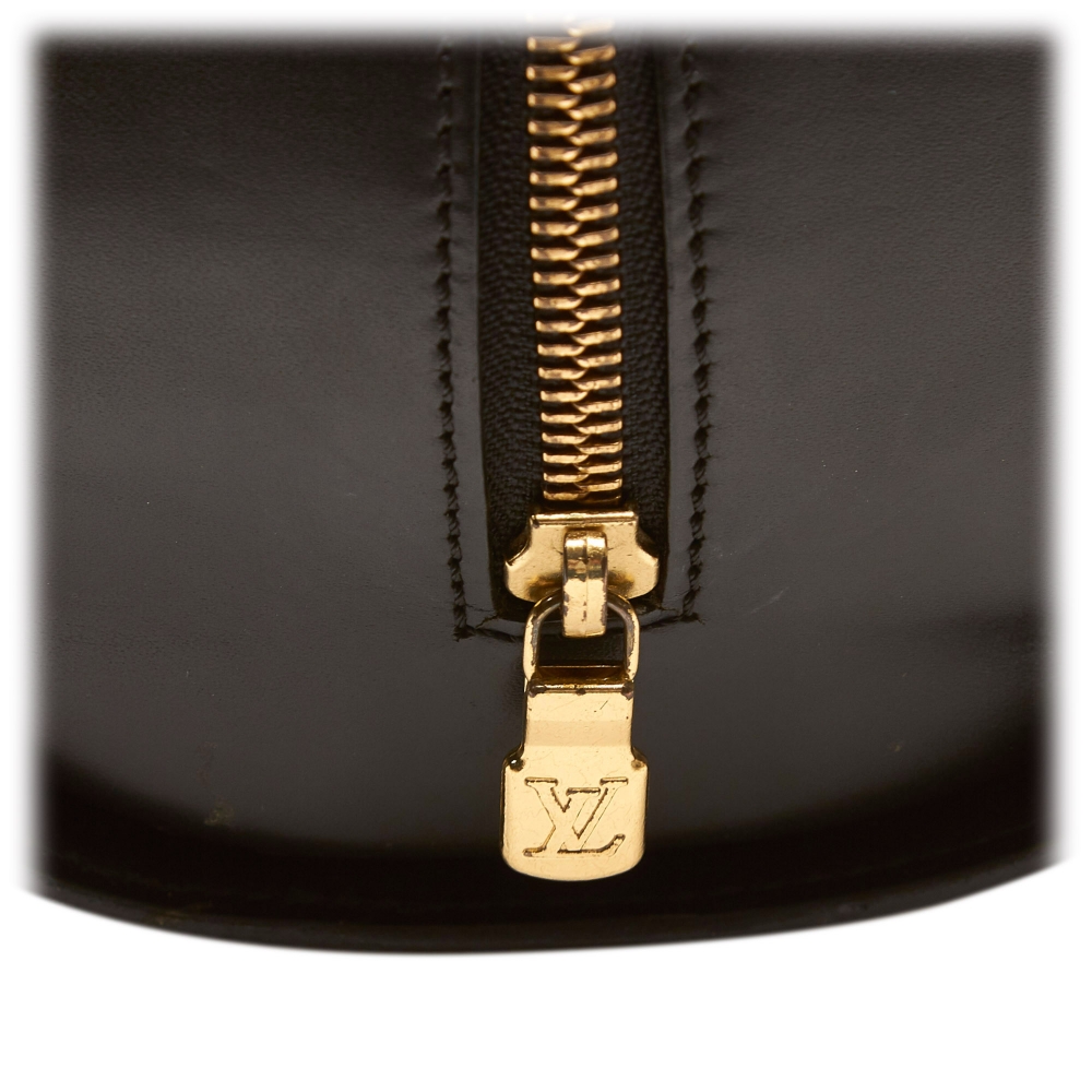 Louis Vuitton 1998 Black Epi Soufflot Handbag · INTO