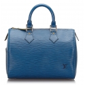 Louis Vuitton Vintage - Epi Speedy 25 Bag - Blue - Leather Handbag - Luxury High Quality