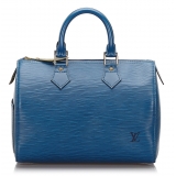 Louis Vuitton Vintage - Epi Speedy 25 Bag - Blu - Borsa in Pelle - Alta Qualità Luxury