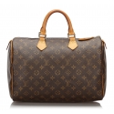 Louis Vuitton Vintage - Monogram Speedy 35 Bag - Marrone - Borsa in Pelle - Alta Qualità Luxury