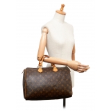 Louis Vuitton Vintage - Monogram Speedy 35 Bag - Marrone - Borsa in Pelle - Alta Qualità Luxury