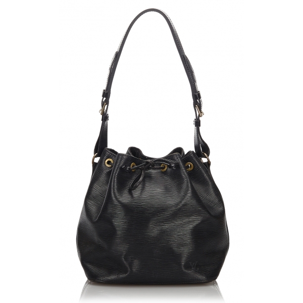 Louis Vuitton Vintage - Epi Petit Noe Bag - Black - Leather and Epi ...