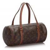 Louis Vuitton Vintage - Monogram Papillon 30 Bag - Marrone - Borsa in Pelle - Alta Qualità Luxury