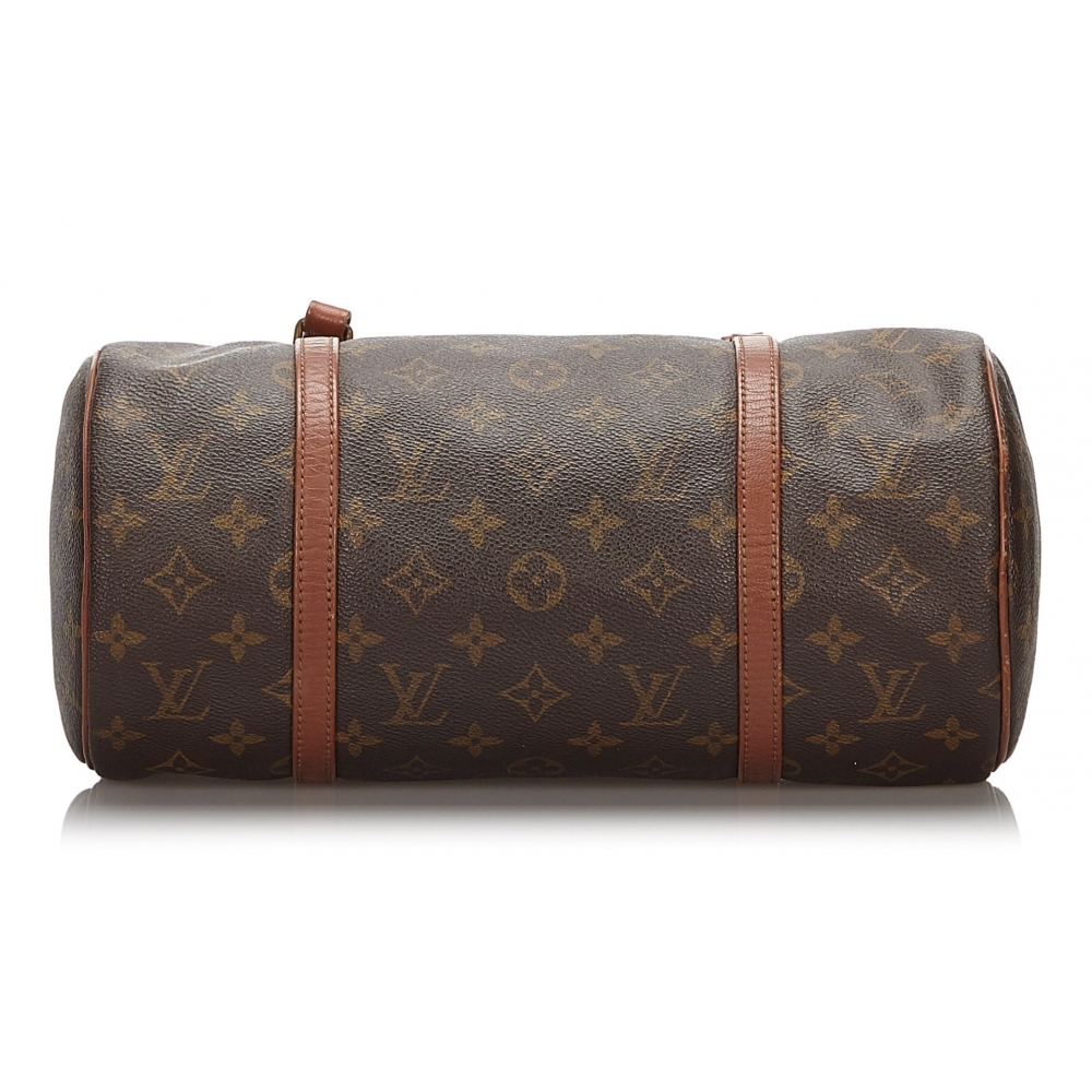 Brown Louis Vuitton Monogram Papillon 30 Handbag, Borsa Louis Vuitton  Trocadéro in pelle monogram rossa