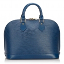 Louis Vuitton Vintage - Epi Alma PM Bag - Blu - Borsa in Pelle Epi e Pelle - Alta Qualità Luxury