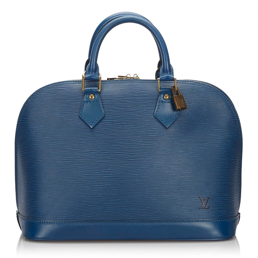 Louis Vuitton Vintage - Epi Alma PM Bag - Blue - Leather and Epi ...