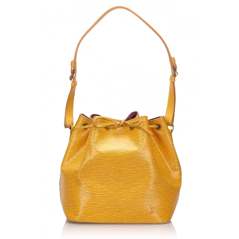 Louis Vuitton Vintage - Epi Petit Noe Bag - Yellow - Leather and Epi Leather Handbag - Luxury ...