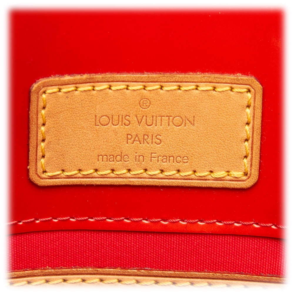 LOUIS VUITTON 2006 Mini LV Monogram Verni Reade PM Bag Raspberry Red -  Chelsea Vintage Couture