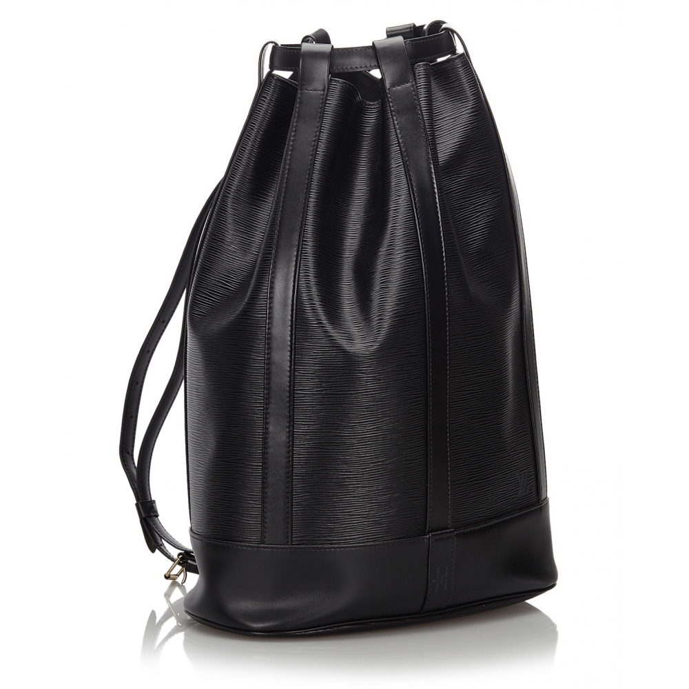 Louis Vuitton Randonnee GM Toledo Blue Epi Leather Shoulder Bag