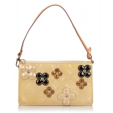 Louis Vuitton Vintage - Vernis Lexington Fleurs Pochette - Beige - Vernis Leather Handbag - Luxury High Quality