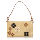 Louis Vuitton Vintage - Vernis Lexington Fleurs Pochette - Beige - Borsa in Pelle Vernis - Alta Qualità Luxury