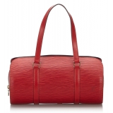 Louis Vuitton Vintage - Epi Soufflot Bag - Rossa - Borsa in Pelle Epi e Pelle - Alta Qualità Luxury