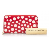 Louis Vuitton Vintage - Dots Infinity Vernis Zippy Wallet - Red White - Leather Wallet - Luxury High Quality