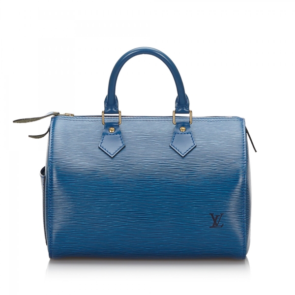 Louis Vuitton Vintage - Epi Speedy 30 Bag - Blu - Borsa in Pelle - Alta Qualità Luxury