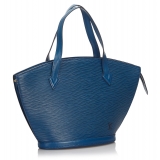 Louis Vuitton Vintage - Epi Saint Jacques PM Short Strap Bag - Blu - Borsa in Pelle Epi e Pelle - Alta Qualità Luxury