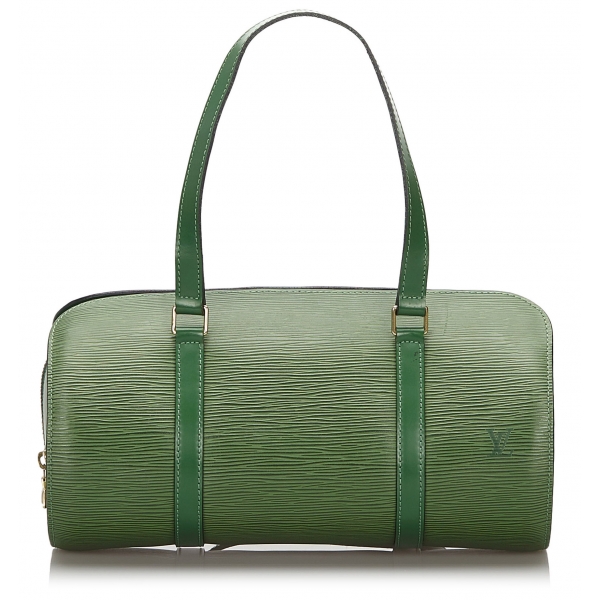 Louis Vuitton Vintage - Epi Soufflot Bag - Verde - Borsa in Pelle Epi e Pelle - Alta Qualità Luxury